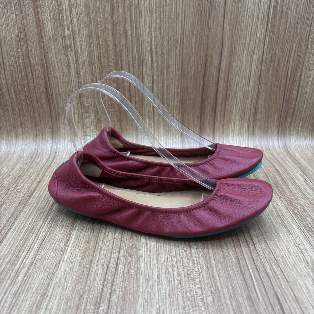 TIEKS by Gavrieli Cardinal Red Ballet Flats Foldable Travel Women's Size 9 Shoes